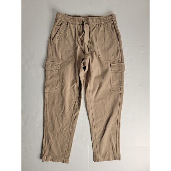 Athleta Womens Sz 4 Farallon Cargo Crop Pant Jogger Pockets Silt Taupe 531093 - Picture 2 of 9
